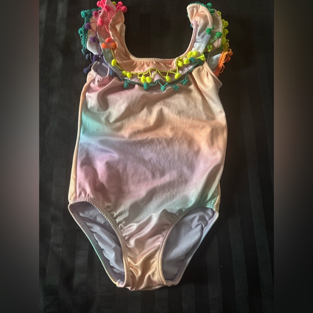 PQ Swim Pastel Rainbow Kids Bodysuit